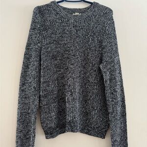 H&M Women's Grey Long Sleeve Cable Knit Sweater Large